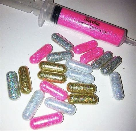 Half magic glitter pill